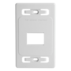 SIEMON MX-FP-S-02-02B Placa de Pared Modular MAX de 2 Salidas Color Blanco Version Bulk (Sin Empaque Individual)
