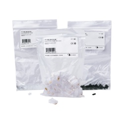 SIEMON P6U-8-8 Plug RJ45 Cat6 Para Cable UTP Calibre 23 a 26 AWG Chapado en Oro de 50 Micras Bolsa con 50 Piezas