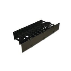 SIEMON RS3-RWM-2DS Organizador de Cable Horizontal RS3 Doble Para Rack de 19in 4in de profundidad 2UR