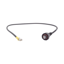 SIEMON XC6-03-B05 Patch Cord Industrial "Ruggedized" a Plug Modular Cat6 de 3 ft Color Negro