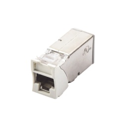 SIEMON Z6A-S02B Jack Z-Max Cat6A Blindado Montaje Hibrido en Placa de Pared (Plano y Angulado) Color Blanco Version Bulk (Sin Empaque Individual)