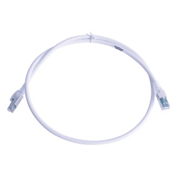 SIEMON ZM6A-S03-02B Patch Cord Z-MAX Cat6A S/FTP CM/LS0H 0.91 Metros (3 Pies) Color Blanco Version Bulk (Sin Empaque Individual)