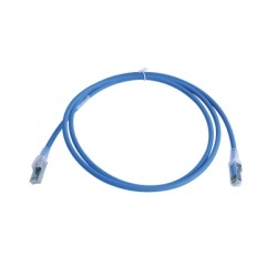 SIEMON ZM6A-S05-06B Patch Cord Z-MAX Cat6A S/FTP CM/LS0H 1.52 Metros (5 Pies) Color Azul Version Bulk (Sin Empaque Individual)