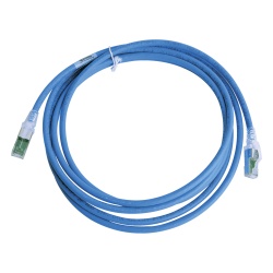 SIEMON ZM6A-S10-06B Patch Cord Z-MAX Cat6A S/FTP CM/LS0H 3.05 Metros (10 Pies) Color Azul Version Bulk (Sin Empaque Individual)