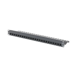 SIEMON ZS-PNL-24E Patch Panel Z-Max Blindado de 24 Puertos Modular (Vacio) Plano 1UR