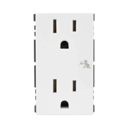 SIMON SM-2TC-B Modulo Duplex de Contactos Electricos 10A 127V Color Blanco / Compatible con Cajas para Pavimento SM-CPAV-2 y SM-CPAV-4 / Requiere Adaptador SM-ADAP-FP para Fijacion / Modelo 25424-30