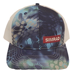 SIMRAD CAPSIMBW Gorra color azul y blanco con logo simrad