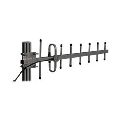 SINCLAIR SY307-SF6SNMABK Antena Yagi Anodizada en Negro 340-366 MHz 7 Elementos 10 dB de Ganancia 250 Watt N Macho.