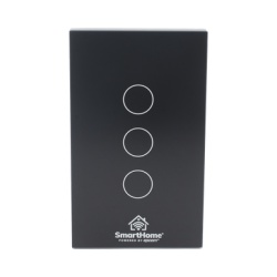 SMARTHOME BY EPCOM SHS413W (Wifi) Apagador switch inalambrico WIFI control de 3 regresos de carga 110V