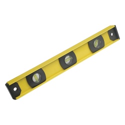 SURTEK SYS-122102 Nivel de aluminio de 14" con gotas horizontales y verticales.