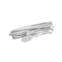 SURTEK SYS-136140 Extension Electrica Domestica de 2 metros / 127 V CA 8 A Maximo / Color Blanco.