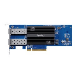 SYNOLOGY E10G30-F2 Adaptador de Red SFP+ de 10 GbE de Doble Puerto | Compatible con Synology | PCIe 3.0 x8 | Link Aggregation | Jumbo Frame 9 KB | Garantia de 5 Anos.