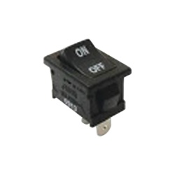 Syscom 612-RA11431100 Interruptor Rocker SPST Off-On Poliamida Negro 11 Amp. Hasta 125 Vca Contacto en Plata 4.8 mm