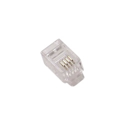 Syscom A9091-ND Conector Plug Modular para cable telefonico RJ11 6p4c