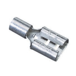 SYSCOM PARTS 159-1643 Terminal de Paleta Hembra de 0.250" sin Aislar para Cable AWG 14-16.