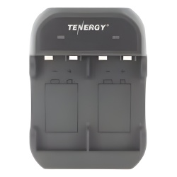 SYSCOM PARTS TN141/B Cargador Rapido 2 Bahias / Baterias Ni-MH 9V / Cable USB Incluido / Adaptador de Corriente NO Incluido / Color Negro