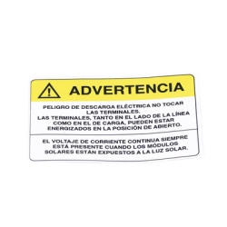 Syscom PVLWARNING/20 Etiqueta de Videovigilancia en Vinil Adhesivo Mate / Paquete con 10