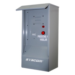 Syscom RP50VHF Radio Portero de 136 a 174 MHz ajustable de 5 a 50 Watts.