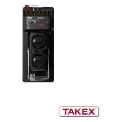 TAKEX PB20TE Barrera de 2 haces con una sola frecuencia con Proteccion de 20 m en Exterior y 40 m en Interior.