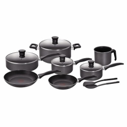 TEFAL A730SA75 Bateria Family Cook en Negro de 13 Piezas