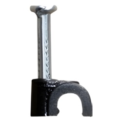 THORSMAN TC-4.0B Grapa para cable redondo de 4mm color negro (100Pzs) (3301-01300)
