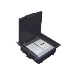 THORSMAN TH-CP-2M Caja de Piso para Dos Modulos Universales (Socket M2) para Alimentacion Electrica y Redes de Datos (11000-33401) No Incluye Faceplates