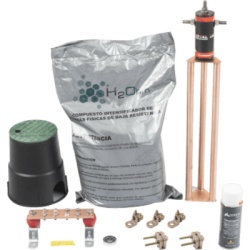 TOTAL GROUND KIT-MASTER-25AB-V2 Kit de tierra física modelo TG45AB con Electrodo Magnetoactivo, capacidad: 45 AMP