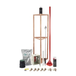 TOTAL GROUND KITMASTER05V2 Kit Pararrayo con Accesorios para Proteccion de Diametro de 300m.