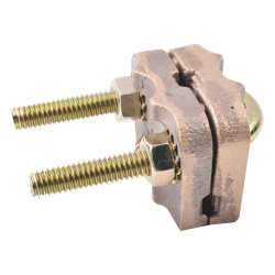 TOTAL GROUND TG-AB18-ET Conector Antivandalico de Varilla 5/8" a Cable Calibre 4 (Cuatro) a 3/0 (Triple Cero).