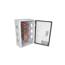 TOTAL GROUND TG-BUE-10 Barra de Union y Distribucion de Hilos Tierra Fisica con Gabinete de 1000 Amperes de Capacidad.