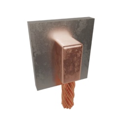 TOTAL GROUND TGM-CAPV-4/0 Molde para Soldadura Exotermica para Cable 4/0 AWG a Superficie de Acero en Vertical a 90Â°