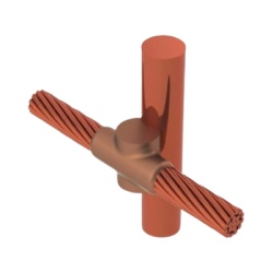 TOTAL GROUND TGM-CPVP5-5/8R-4/0 Molde para soldadura exotermica costado de de varilla 5/8 in. a Cable de Paso 4/0 AWG