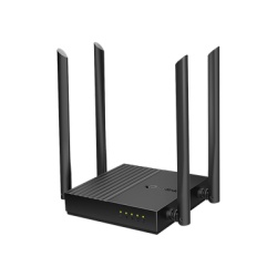 TP-LINK ARCHERC64 Router Inalambrico AC 1200 / Doble Banda MU-MIMO / 1 puerto WAN 10/100/1000 Mbps / 4 puertos LAN 10/100/1000 Mbps / Compatible con EasyMesh / Administracion Web o App Tether