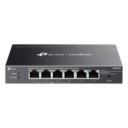 TP-LINK ES206GP Switch Omada 6 Puertos Gigabit / 4 Puertos PoE+ 65W / Gestion Cloud SDN / Sin Ventiladores / QoS / VLAN / IGMP Snooping / 250 m PoE
