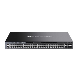 TP-LINK SG6654X Switch Omada L3 SDN Administrable / 48 puertos Gigabit y 6 puertos SFP+ / Funciones RIP VRRP Servidor DHCP / Administracion centralizada OMADA / Fuente Redundante