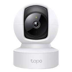 TP-LINK TAPO-C212 Camara de Seguridad Wi-Fi PTZ / 2K 2304x1296 px / Paneo 360Â° Horizontal / Inclinacion / Vision Nocturna IR 30 ft (10 m) / Deteccion de Personas / Deteccion de Llanto de Bebe / Audio