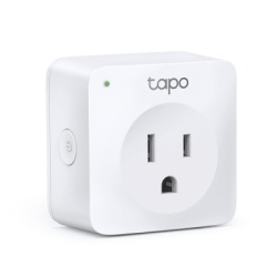 TP-LINK TAPO-P100-1P Mini Smart Wi-Fi Socket / Control Remoto / Programacion y Temporizador / Modo Ausente / Diseno Compacto / Carga maxima de 10 A / Haasta 1200 W