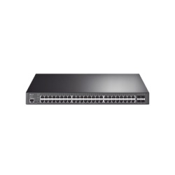TP-LINK TL-SG3452XP Switch L2+ Omada PoE+ / 48 Puertos PoE+ 10/100/1000 Mbps / 4 Puertos SFP+ 10G / 2 Puertos Consola (RJ45 y microUSB) / Administracion Centralizada Omada o Stand-Alone / Multicast IG