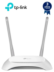 TP-LINK TPL3660001 TP-LINK TL-WR840N - Router inalambrico con velocidad de hasta 300Mbps WiFi 4 802.11n/b/g en 2.4 GHz 2 antenas con 4 modos: Router Extensor de Rango Punto de Acceso y WISP 1 pue