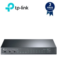 TP-LINK TPL3720026 TP-LINK - TL-SL1311MP / Switch de Escritorio No Administrable 11 Puertos / 8 puertos 10/100Mbps RJ45 POE/ 2 Puertos 10/100/1000 RJ45 / 1 Puerto Gigabit SFP / 8 puertos POE / 124 Wat