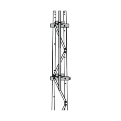 Trylon TRY-ST-FMU79 Mastil 2-3/8" x 1.8 m para Montaje en Cara de Torre Super Titan Secciones 7 a 9.