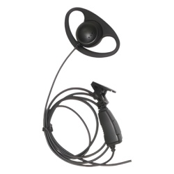 TX-160N-K02 Micrófono de Solapa con Gancho Auricular / Audio Claro / Cable Kevlar Reforzado / PTT Ergonómico / Clip 360° / Compatible Kenwood