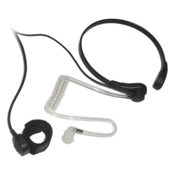 TX-780-S04 Micrófono de Garganta / Cancelación de Ruido / Tubo Acústico Grado Médico / PTT Anillo Ajustable / Cable Kevlar Reforzado / Compatible ICOM IC-F50/F60/3161/4161