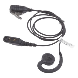 TX PRO TX-300M-S04 Micrófono de Solapa con Audífono / Compatible con Radios ICOM IC-F50/60/50V/60V/3161/4161 / Cable PU Reforzado con Kevlar / PTT Integrado / Gancho PTE Médico - Img 4