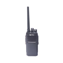 TX PRO TX-680-AV Radio Portatil VHF 136-174 MHz Digital DMR y Analogico 5 W Incluye antena bateria cargador y clip 16 canales preconfigurados