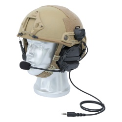 TX PRO TX-DF8ACH Auriculares Tácticos de Comunicación / Protección Auditiva 30 dB / Talk-Through / Autonomía 180 h / IP65 / Micrófono Boom Cancelación Ruido / Quick-Release - Img 2