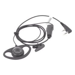 TX PRO TX160NK01 Micrófono de Solapa con Gancho Auricular / Compatible con Radios Kenwood TK y NX Series / Cable Reforzado con Kevlar / PTT Ergonómico / Clip Rotatorio 360° - Img 2
