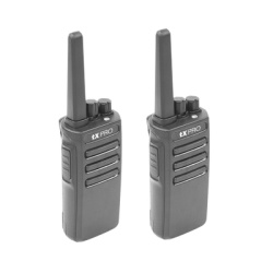 TX600DUO Par de Radios Portátiles Analógicos / UHF 400-470 MHz / 5W / 16 Canales / Scrambler / CTCSS/DCS / VOX y Scan