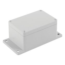 TXG-01-14 Gabinete Plástico para Exterior / IP65 / 115 x 88 x 55 mm / ABS Resistente a Impactos / -20 a 60 °C / Cierre por Tornillos