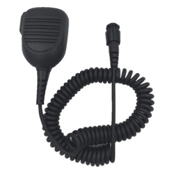 TXM214 Micrófono para Radio Móvil / Conector Redondo Multipolo / IP54 / Cable Kevlar 40 kg / PTT para Guantes / Diseño Retráctil